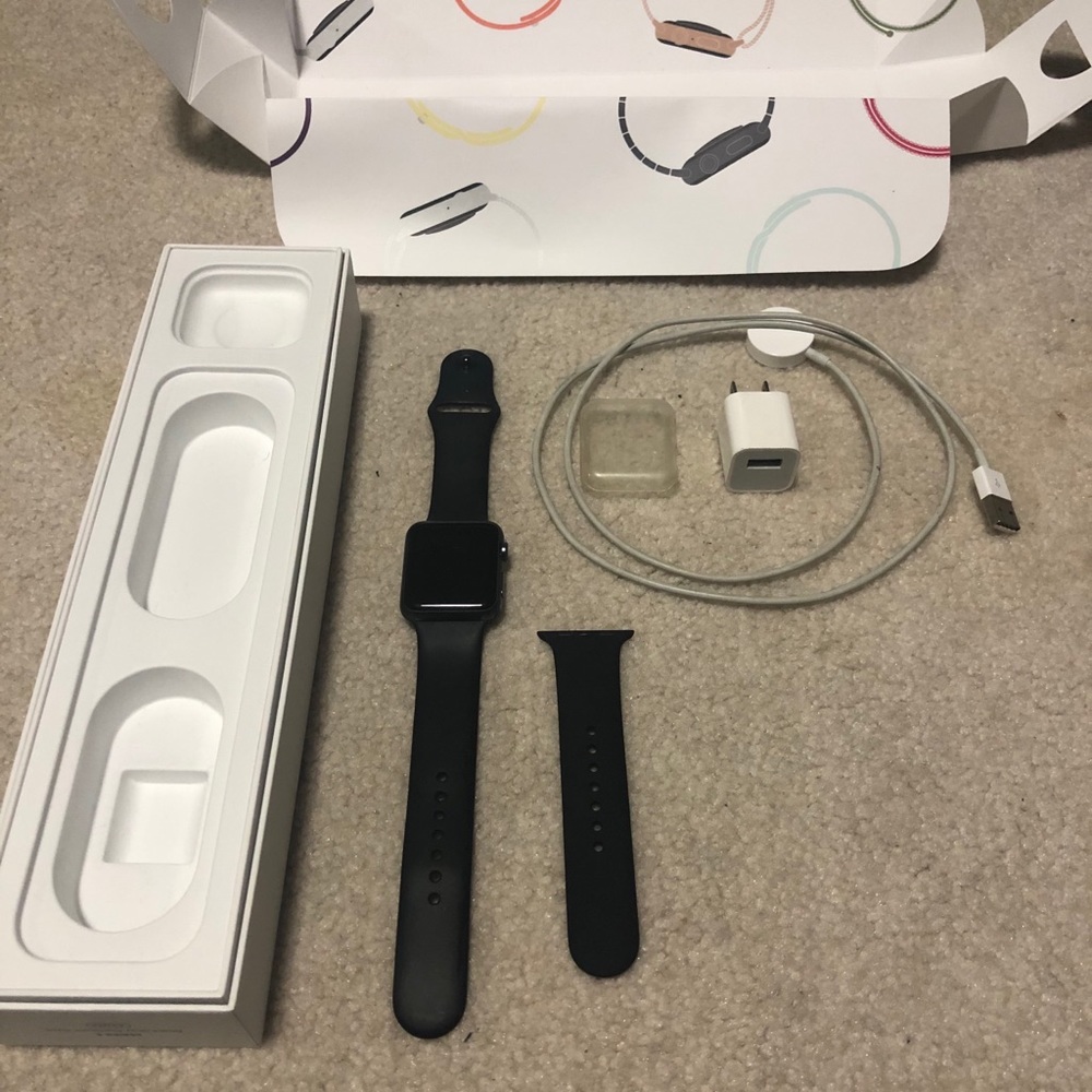 Series 1 42mm black Apple Watch